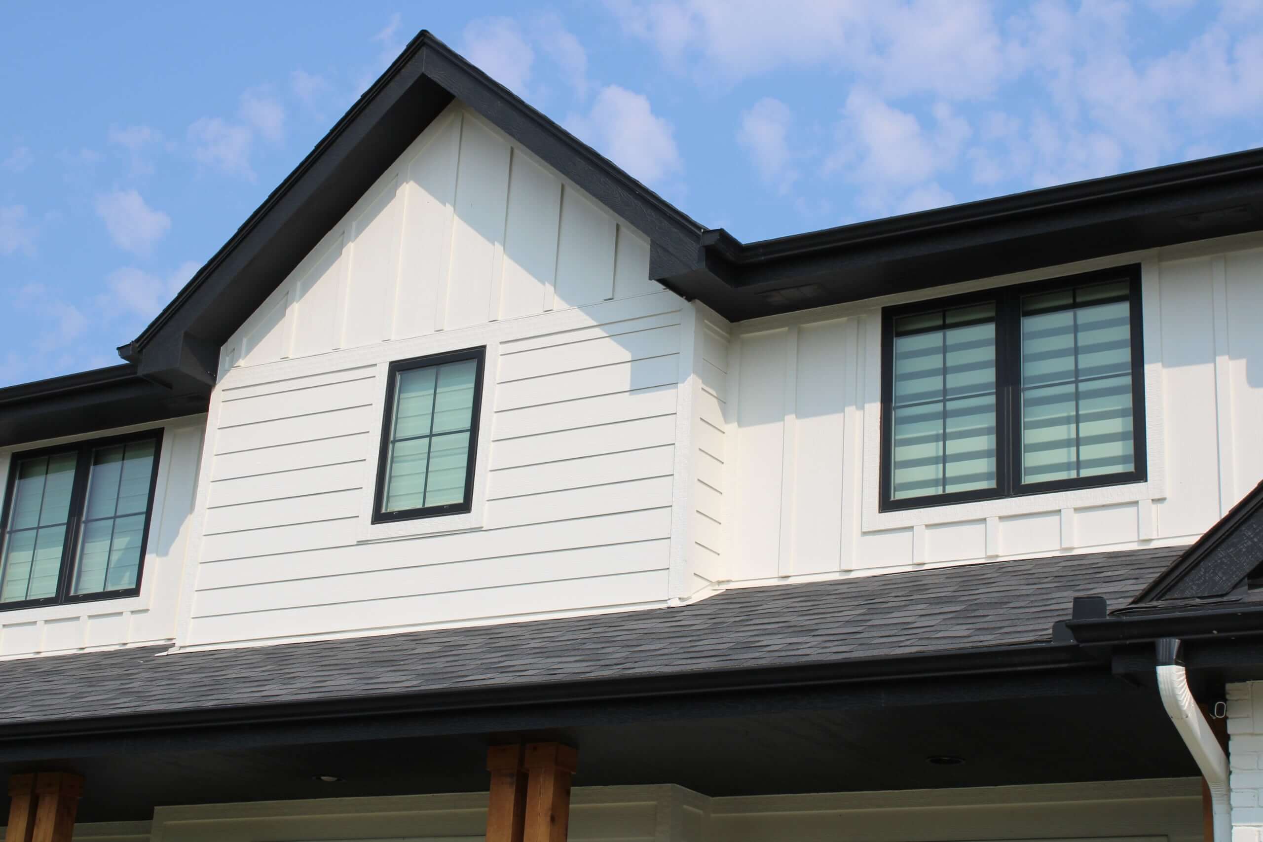 James Hardie Board and Batten with Horizontal siding