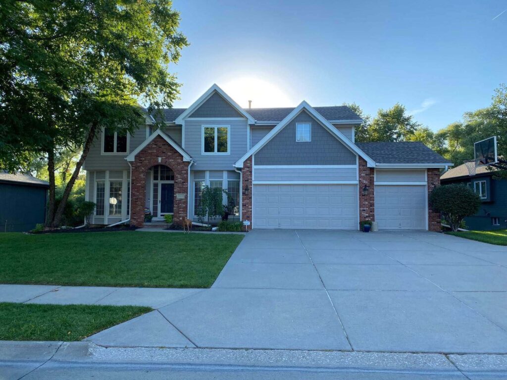 House with brick siding